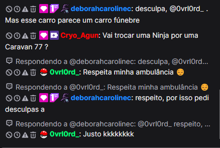 @deborahcarolinec ofendendo com todo respeito