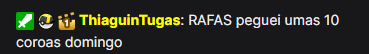 @thiaguintugas pegando 10 coroas